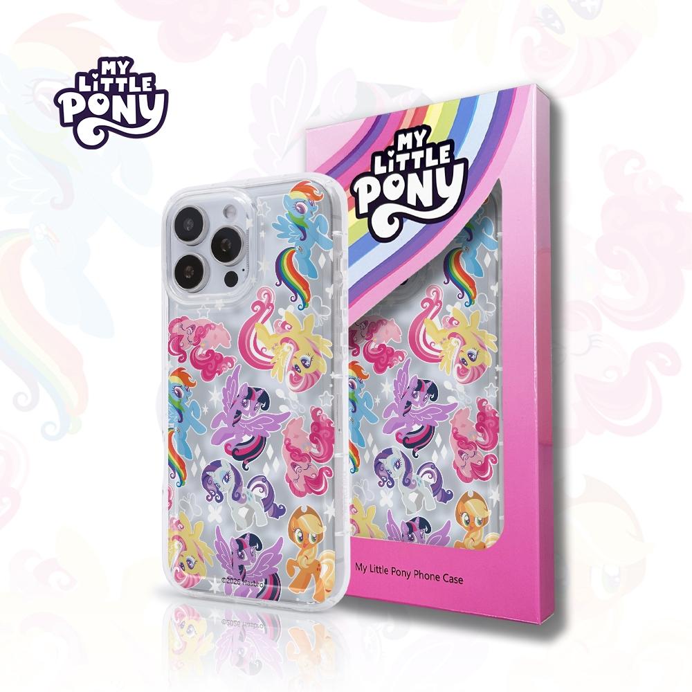 Official My Little Pony Phone Case, Cartoon Animated Girl Heart Rainbow Design, Protective Transparent Cover for Samsung Galaxy & Apple iPhone Series Accessories