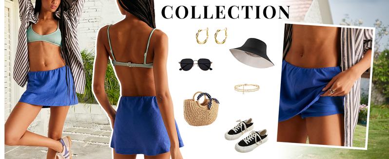 Tanming Womens Pantskirts Cotton Linen Reversible Sport Skorts Casual Cute A-Line Mini Dress with built in Shorts with Ruffle Inner Waistband Springfresh Summer Outfit Tanming Womens Pantskirts Cotton Linen Reversible Sport Skorts Casual Cute A-Line Mini Dress with built in Shorts with Ruffle Inner Waistband Springfresh Summer Outfit