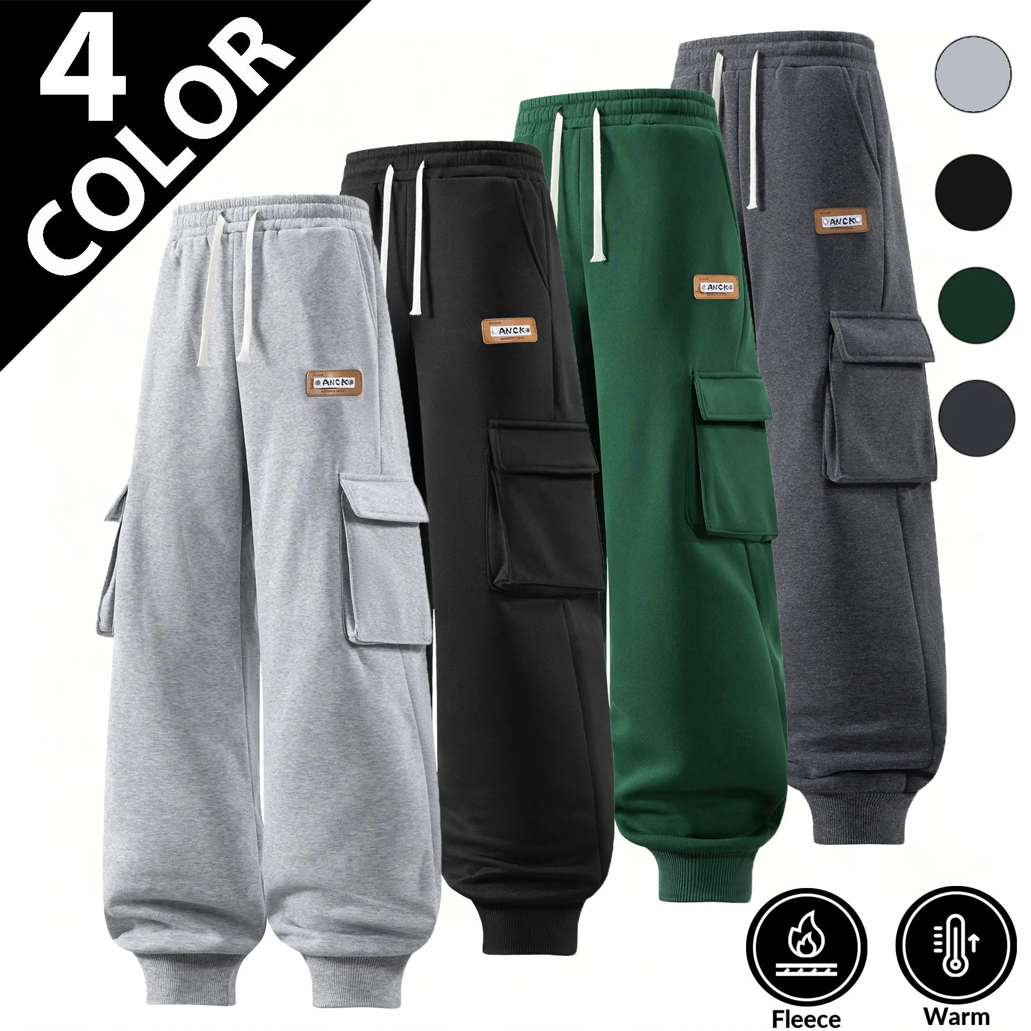 These 2026 autumn and winter embroidered fleece-lined sweatpants are tailor-made for men seeking warmth, comfort and versatile styling for cold seasons. Constructed with thickened inner fleece lining, the dense soft brushed fleece locks body heat