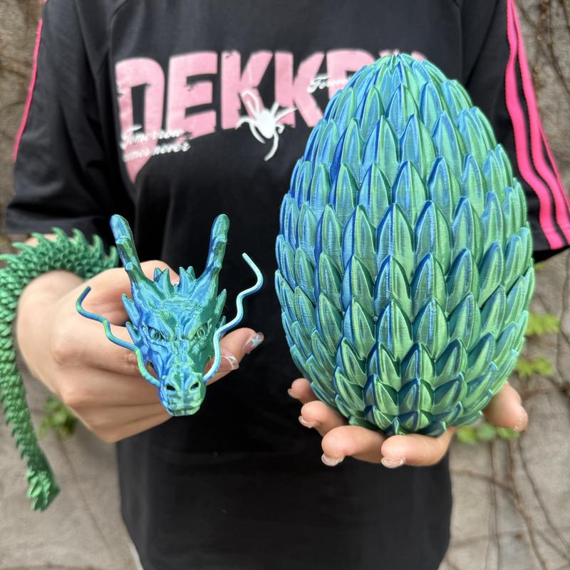 2pcs 3D Printed Dragon Egg Set, Home Decor Desktop Ornament, Halloween Christmas Gift, Birthday Present, Unique 3D Print Statue Figurine, Collectible Room Decor #TOP PICKS