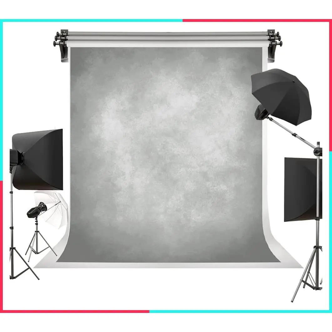 Light Grey Abstract Photography Backdrop 5x7ft for Professional Studio Backgrounds