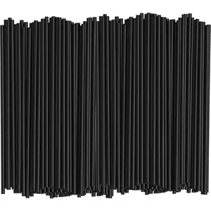 Comfy Package [2000 Count] 5 Inch Coffee Stirrers, Cocktail Straws - Disposable Plastic Sip Stir Sticks - Black