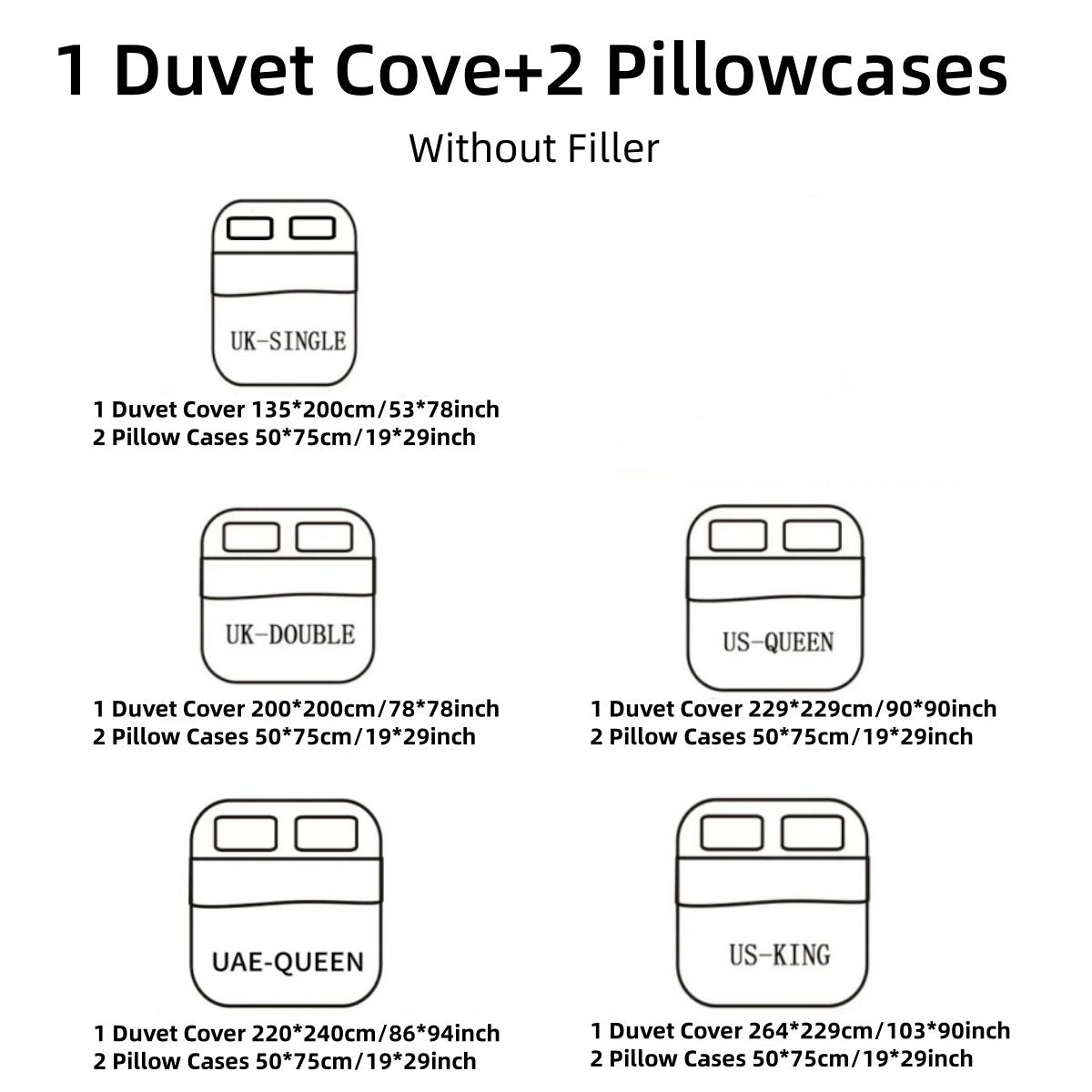 3-Piece Plaid Duvet Cover Set, Large Blue Grid Bedding, Soft Breathable Washed Microfiber, Includes Pillowcases, Bedroom Furniture, Machine Washable Duvet