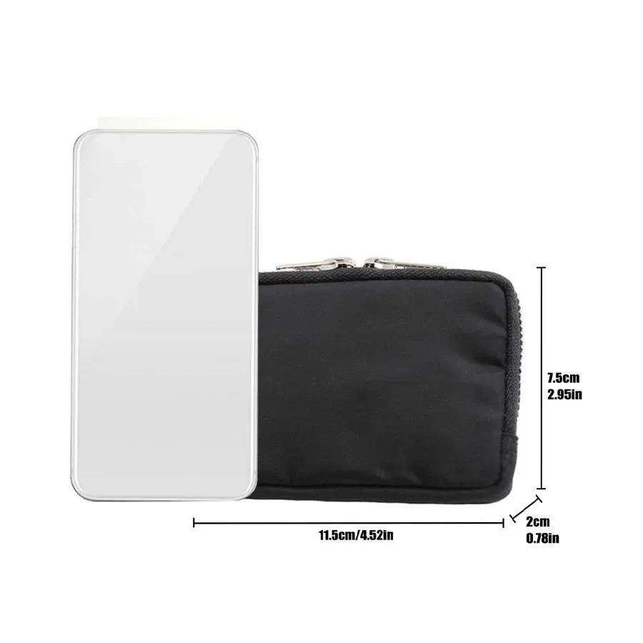 Japanese Men Wallet Earbuds Storage Bag Credit Card Holder Case for Boys Girls Journey Bank Card Organizer  Zipper Coin Purse