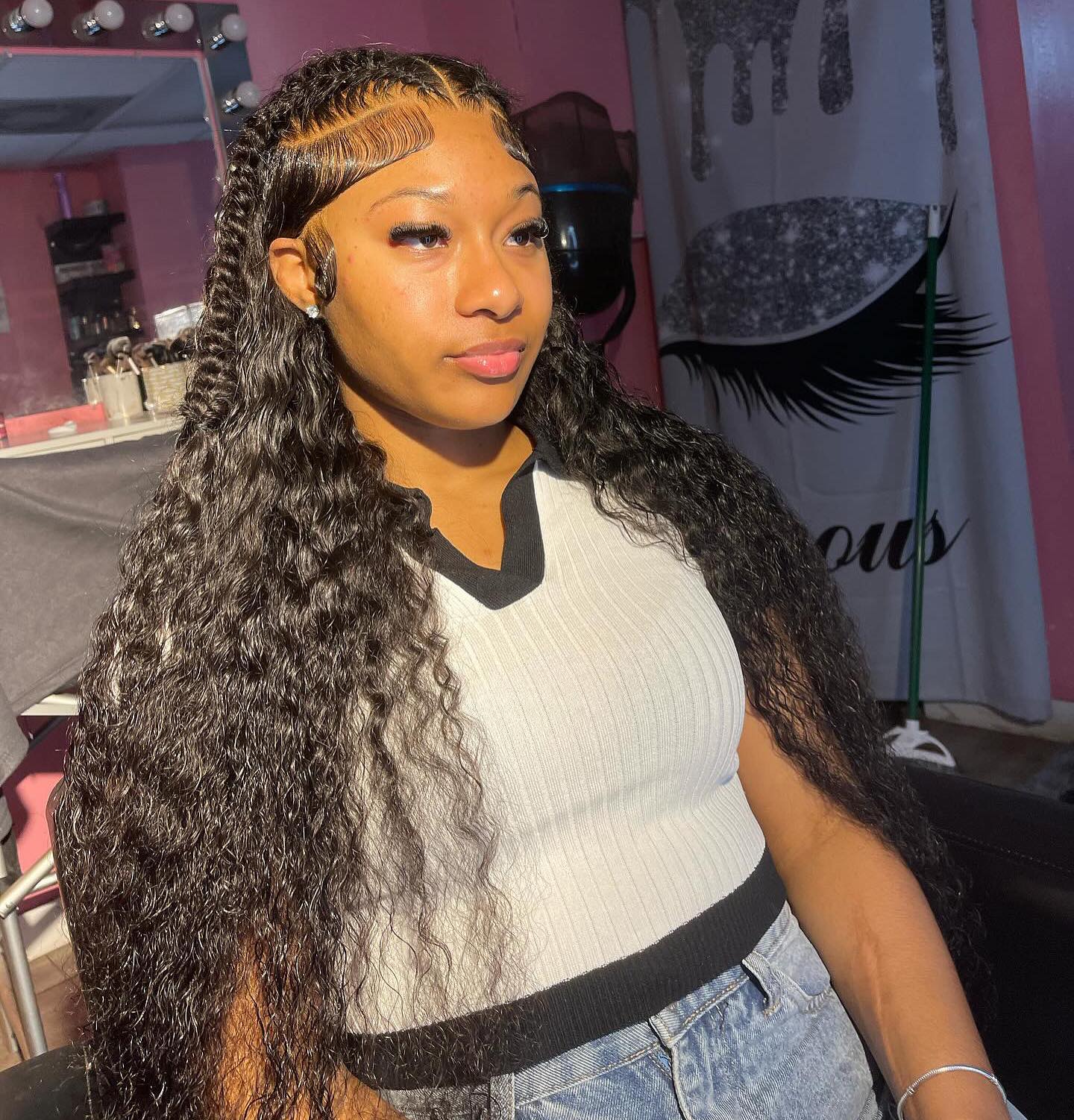 [30" =  $116] Deep Wave Lace Front Wigs Human Hair Pre Plucked 180% Density 13x6 HD Transparent Lace Frontal Wigs for Women Glueless Brazilian Wig Natrual Hairline TikTokShopBlackFriday