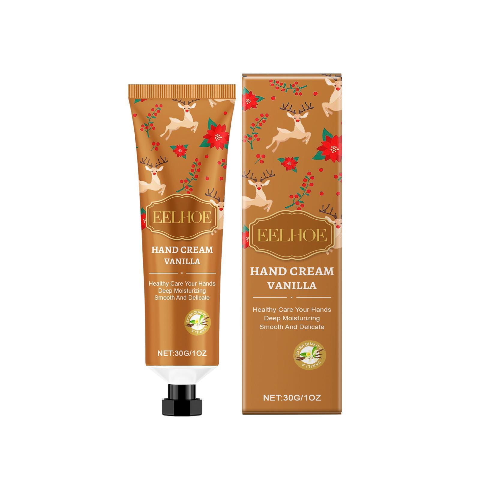 5-Piece Moisturizing Hand Cream Set, Plant Essence Hydrating Lotion for Dry Cracked Hands, Non-Greasy Travel Size Gift for Women & Men