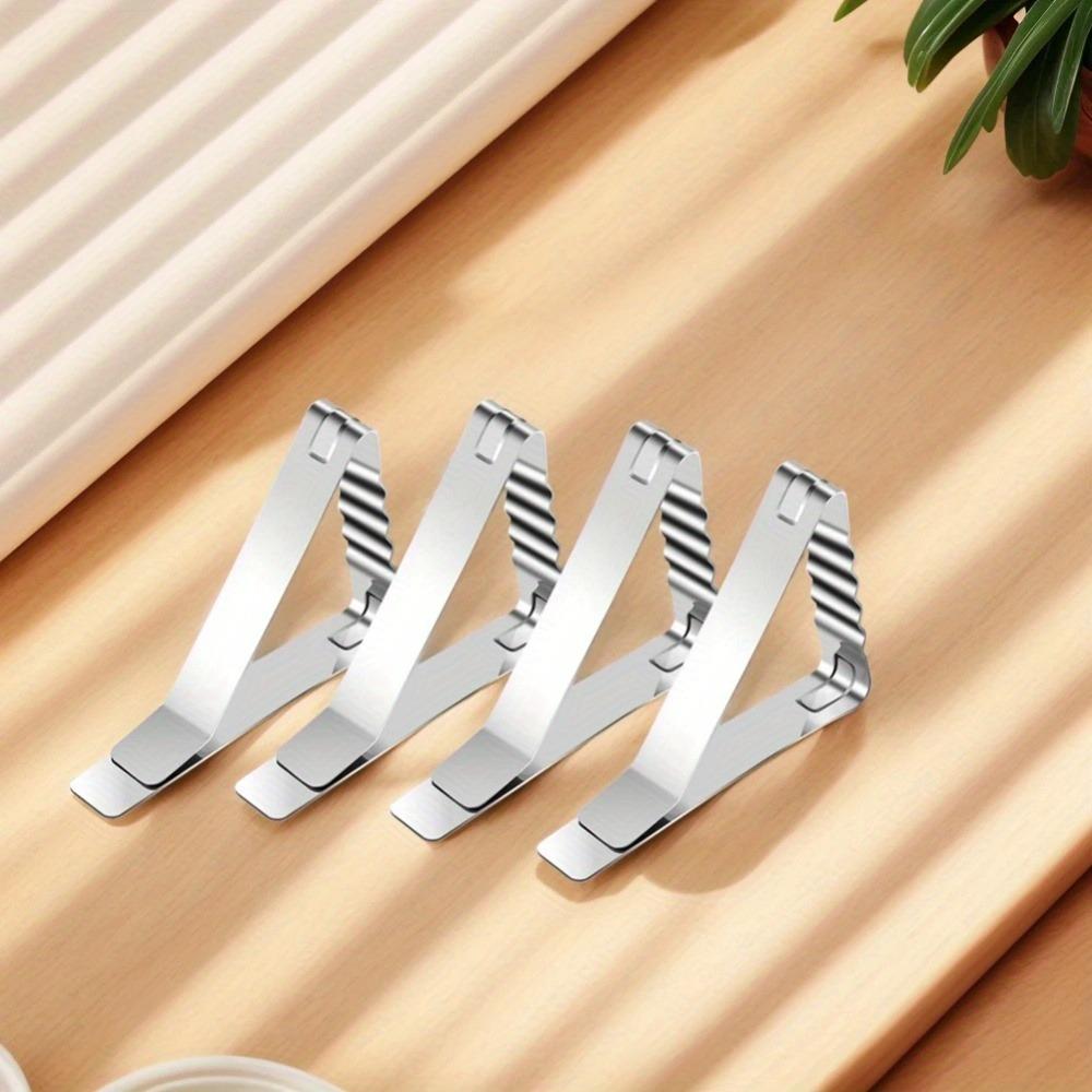 4pcs Tablecloth Clips, Conference Table Anti-Slip Clips, Tablecloth Holders, Picnic Clips, Triangular Tablecloth Clips, Wide-Mouth High-Elasticity Long-Nose Tablecloth Clips, Table Surface Clips