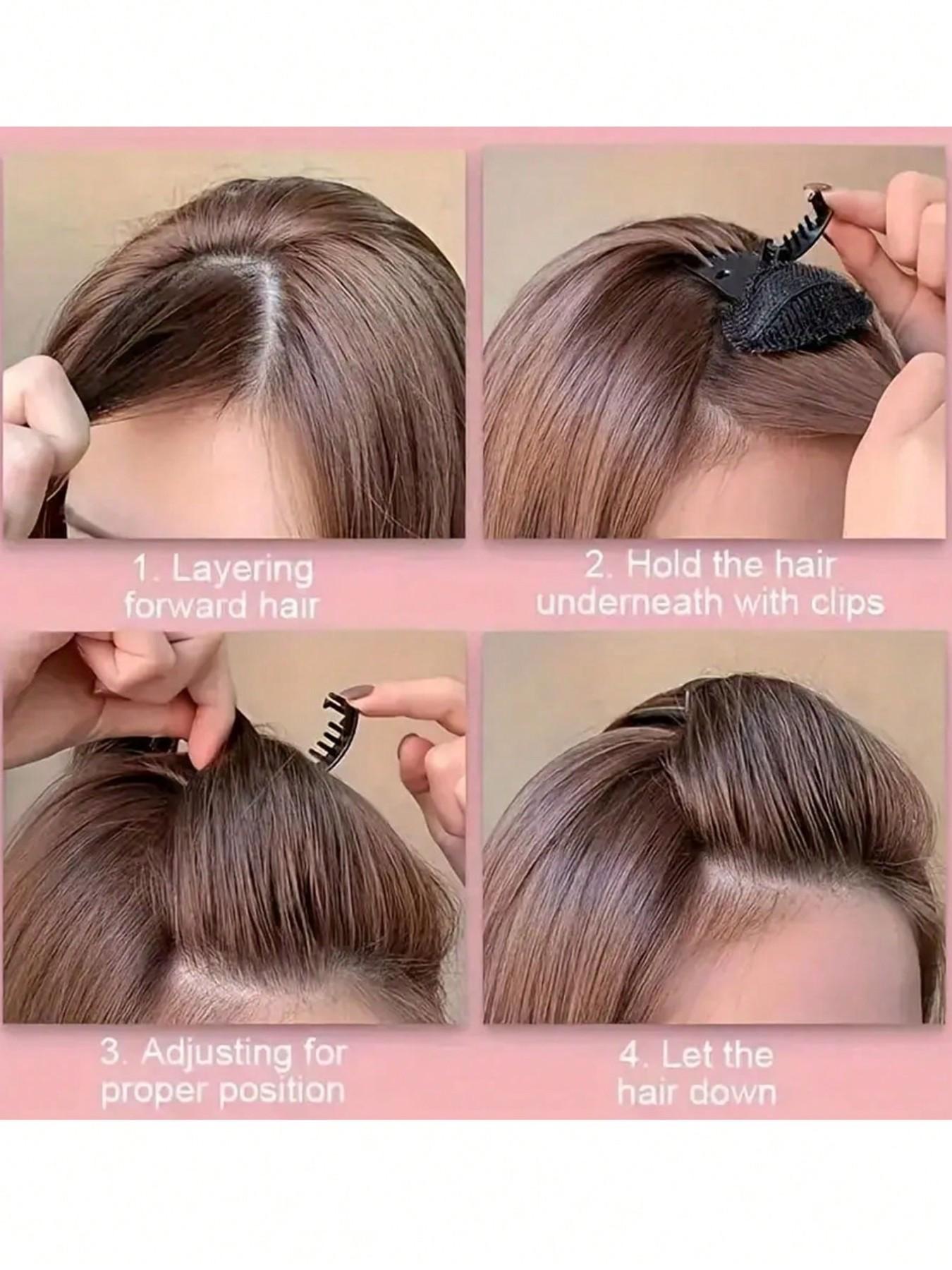 Invisible Fluffy Hair Clips - Volumizing Hair Roots, DIY Styling，Effortless Root Lift,  Simple DIY Hairstyling Tools for Women, Flawless Bangs Styling, and Hair Volume Enhancement - Essential Hair Accessory for Women's Hair Thickening and Styling Needs