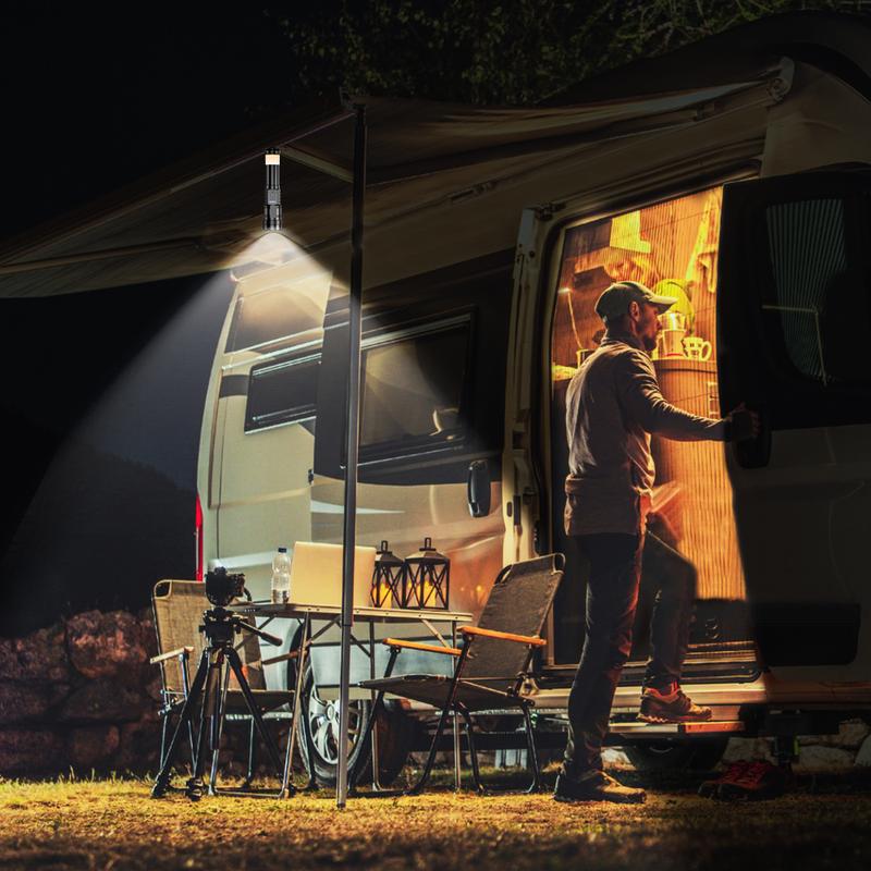 【Valentine's Day gift】 Flashlight Strong Light, 3000 Lumens, Strong Magnetic Attraction, Laser Flashlight, USB Rechargeable, 8 Light Modes, Emergency Red and Blue Lights, International Rescue Lights, For Garage, Garden, Camping, Emergency, Best Gifts