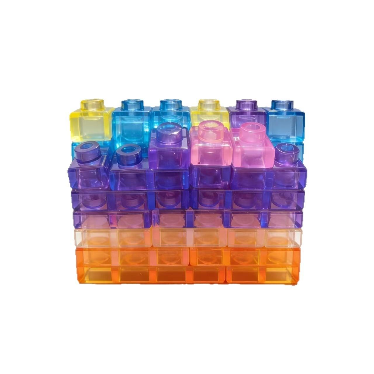 40 Pieces Soft Sensory Building Blocks, Jelly Block Toy for Toddlers and Montessori Kids, Stretchable Early Learning Puzzle Set