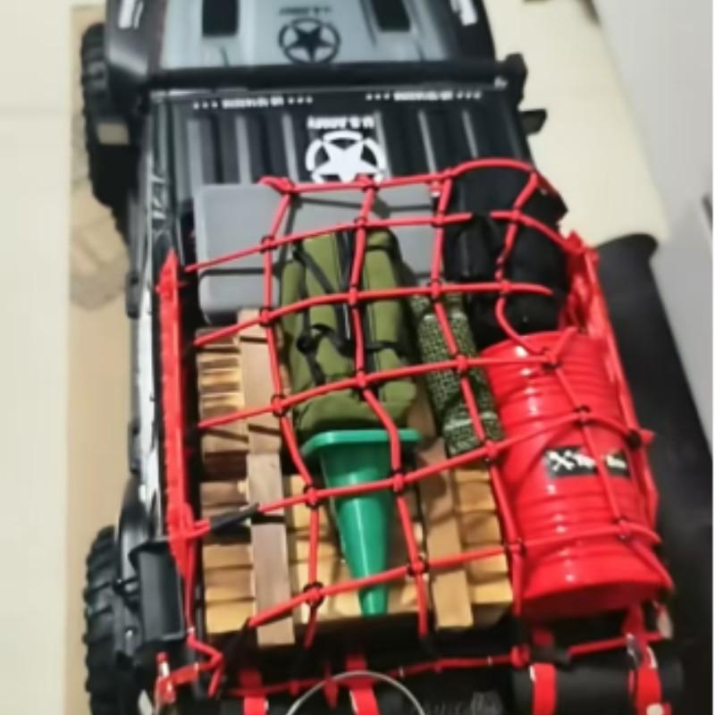 RC Model Climbing Off-Road Remote Control Car, Realistic Accessories, Outdoor Rainproof Bag, Universal Luggage Rack Bag