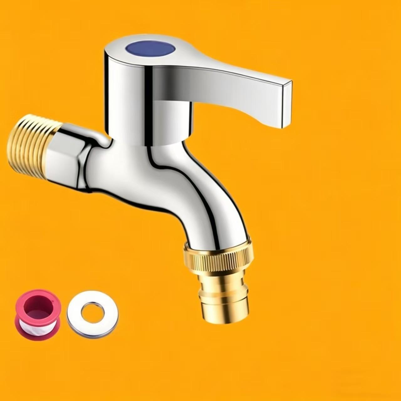 Copper Color Faucet for Home Use, Suitable for Bathroom, Mop Bucket, Washing Machine, Outdoor Faucet, Durable and Stylish Design