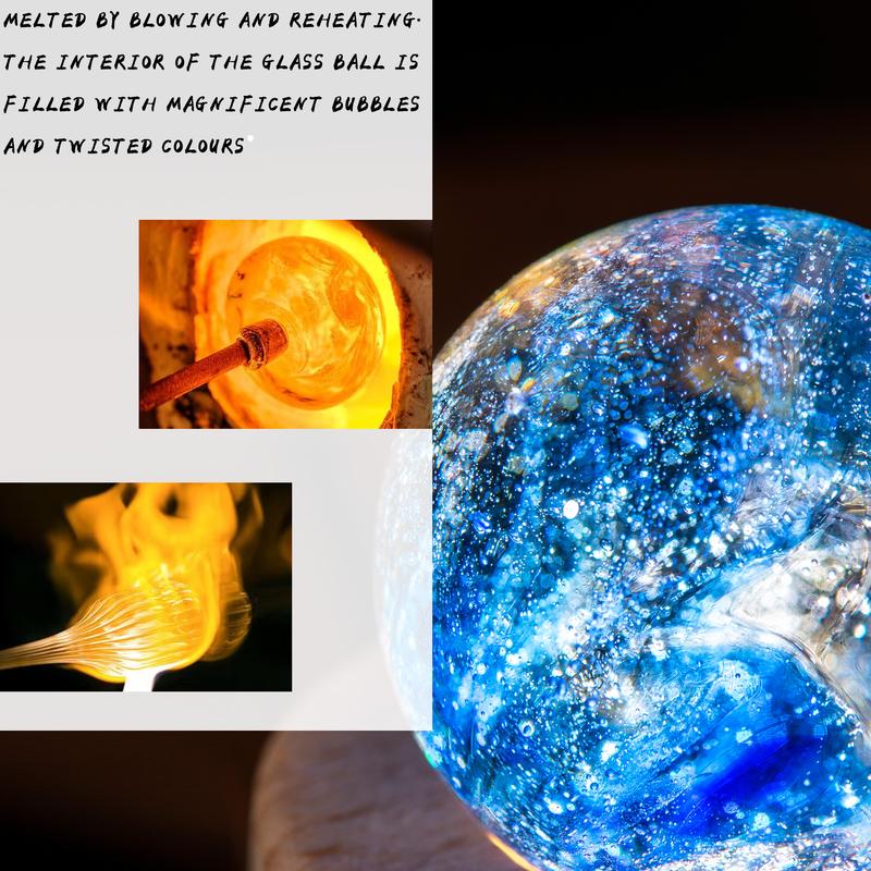 Healing Crystal Balls Set With Warm Light - Spiritual Gift For Her/Mom/Valentine’s Day!