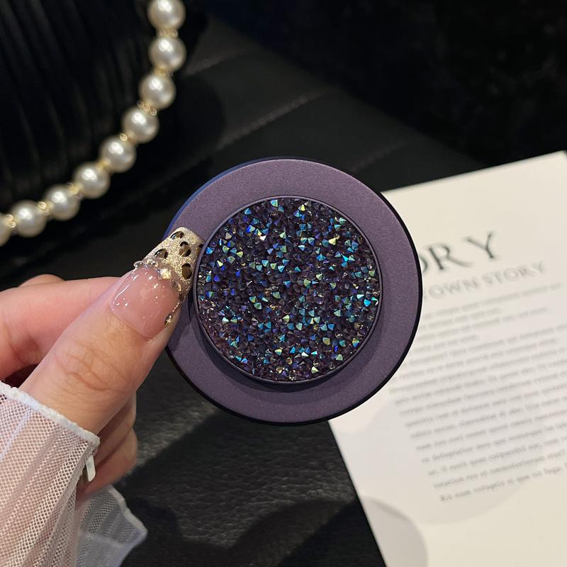 Brilliant diamond model, super strong magnetic mobile phone holder, multi-color luxury color matching, free horizontal and vertical screen hovering, full of high-end feeling, strong adsorption and no falling, universal for mobile phones/tablets/airpods