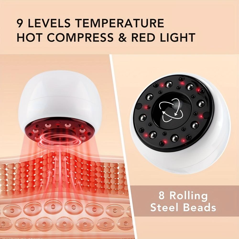 4in 1 Electric Scraping Instrument 9 Hot Compress Cupping Vacuum Suction Cupping Machine Dredge Meridians Remove Dampness