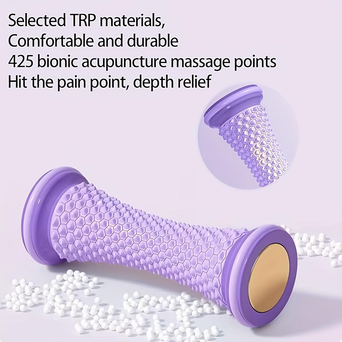 Portable Foot Massager with Deep-Tissue Roller, Foot Rollers, Ergonomic Handle for Muscle Relief, Ideal for Home Gym Travel Use