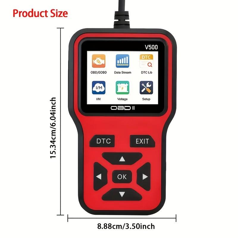 Latest Obd2 Scanner Diagnostic Tool Automotive Scan Tool with Engine Code Reader, Data Stream, Voltage Test, Erase Function, Car Battery Tester, Compatible with All Vehicles Since 1996