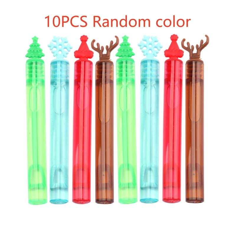 10pcs Outdoor Bubble Sticks, Fun Bubble Blowing Sticks, 4 Mixed Styles, Ideal for Christmas, Weddings, Parties, Outdoor Celebrations