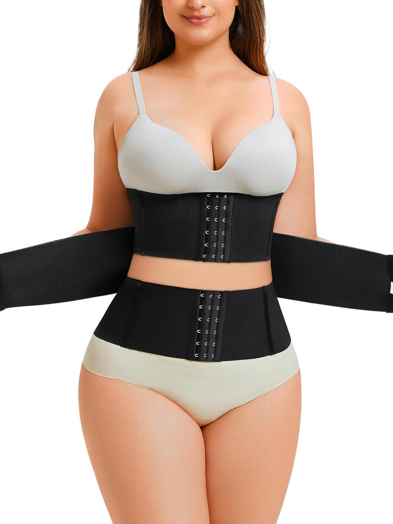 Women's Shapewear Waist Trainer Belt, High Waist Shaping, Adjustable Three-Panel Design, Front Buckle Closure, Slimming & Supportive, Ideal for Daily Wear