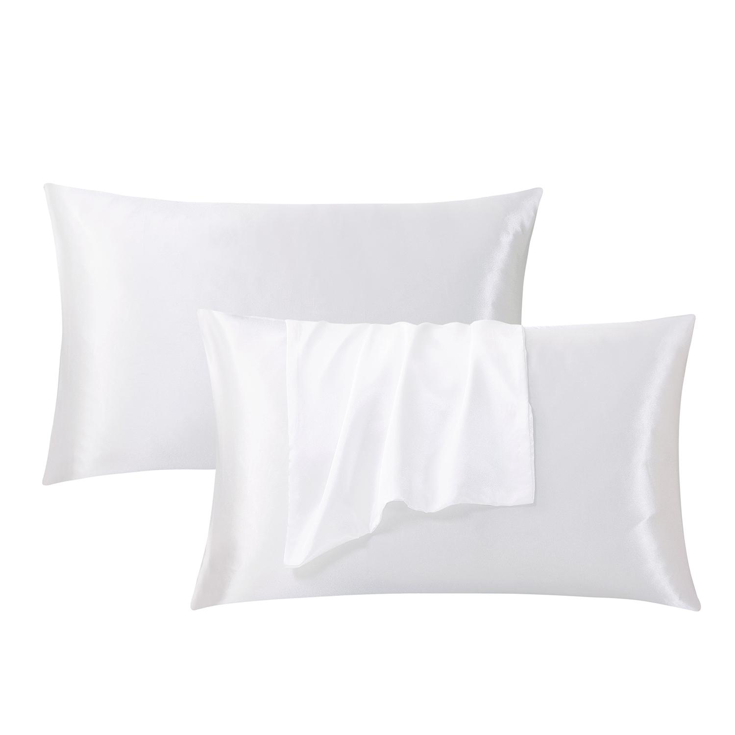 2-Piece Minimalist Solid Color Pillowcase Set Made From Premium Polyester Fabric, Skin-Friendly and Soft, Breathable and Comfortable, Durable and Wear-Resistant. Ideal for Bedroom, Sofa, and Living Room Home Decor. (Pillow Inserts Not Included)