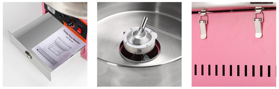 Cotton Candy Machine Commercial, 1000W Electric Cotton Candy Machine, Cotton Candy Maker with Stainless Steel Bowl, Sugar Scoop, Storage Drawer, Perfect for Family Party, Kids Birthday Cotton Candy Machine Commercial, 1000W Electric Cotton Candy Machine, Cotton Candy Maker with Stainless Steel Bowl, Sugar Scoop, Storage Drawer, Perfect for Family Party, Kids Birthday