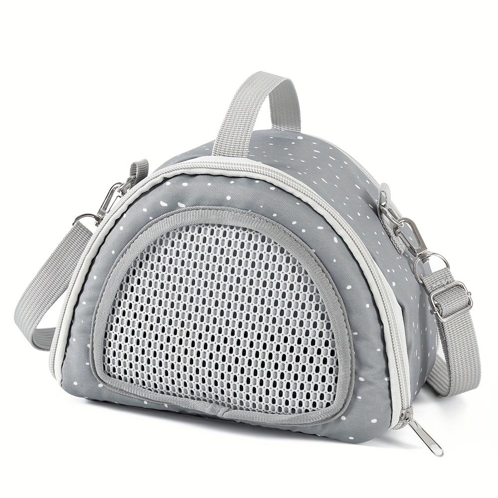 Breathable Flower Design Small Pet Outgoing Bag, Portable Crossbody Travel Carrier for Hamster, Golden Bear, Squirrel, Hedgehog, Parrot & Lizard, Lightweight Fashion Outdoor Carry Bag for Small Pets, Animal Carrier