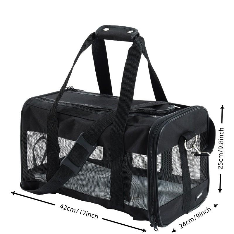 Lightweight Cat Carrier Essential for Outdoor Use, Breathable Foldable Handheld Pet Travel Bag, Airplane Dedicated Portable Cat Carry Bag