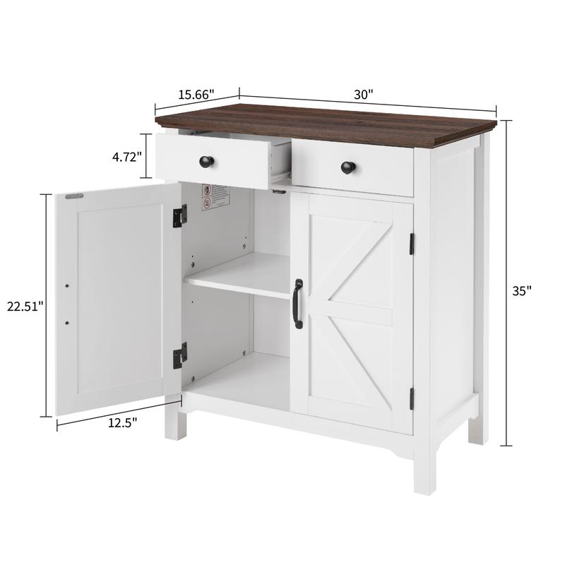 【TikTokShopBlackFriday】【Clearance】Storage Cabinet with Doors, Modern Buffet Sideboard with Adjustable Shelf, Wood Grain Accent Cabinet for Living Room, Kitchen, Dining Room, Entryway 【TikTokShopBlackFriday】【Clearance】Storage Cabinet with Doors, Modern Buffet Sideboard with Adjustable Shelf, Wood Grain Accent Cabinet for Living Room, Kitchen, Dining Room, Entryway