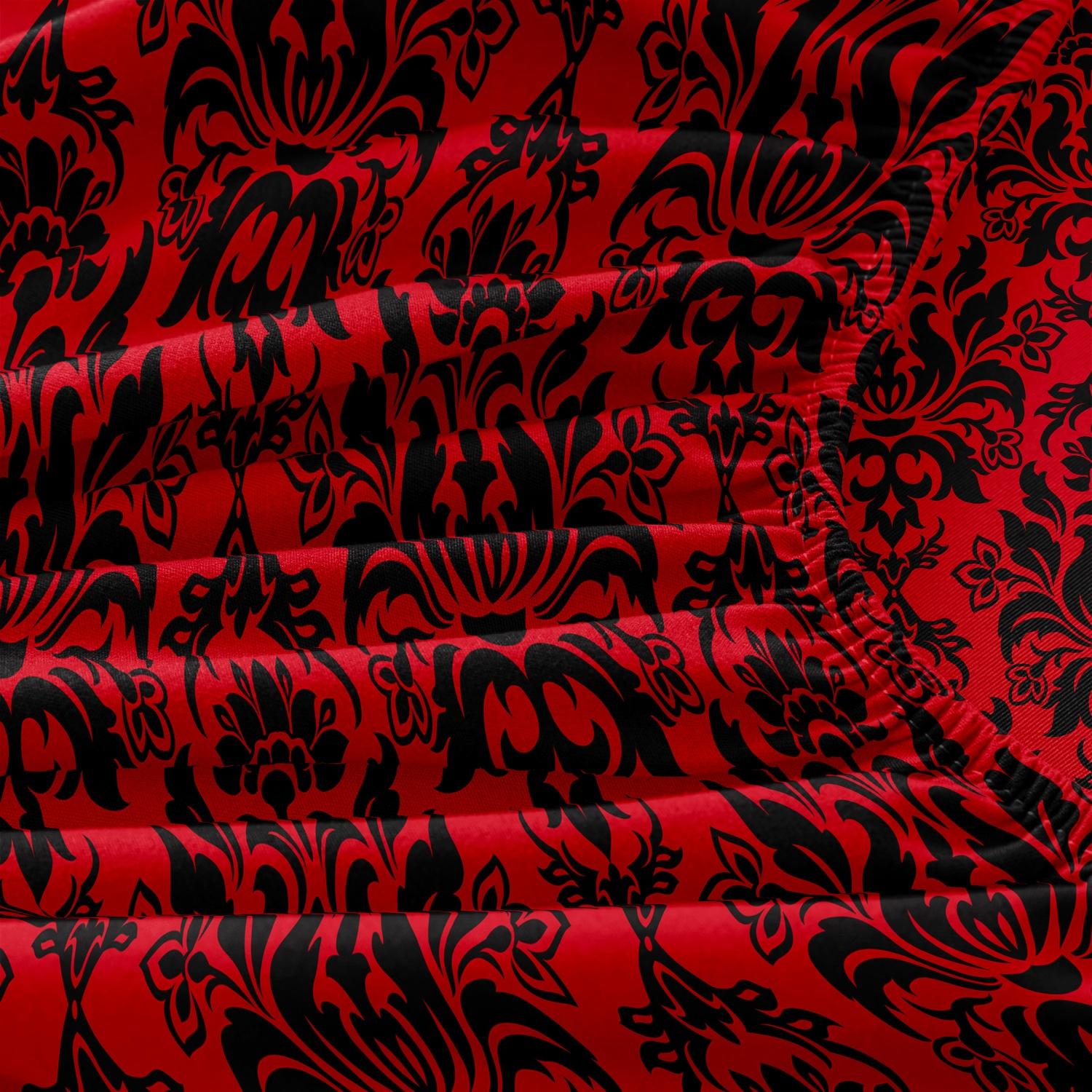 3pcs Fitted Sheet Set (1 Fitted Sheet + 2 Pillowcases, Pillow Core Not Included), Home Dormitory High-Definition Printed Black Pattern Fitted Sheet