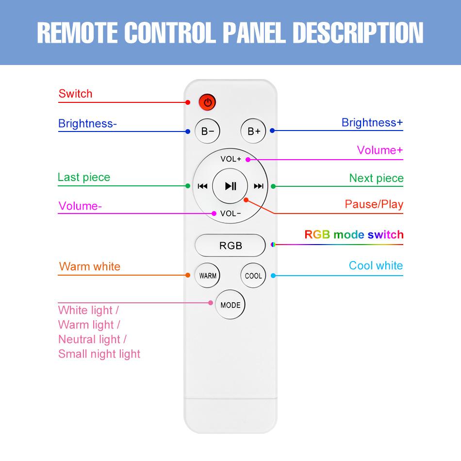 RGB LED Bluetooth Ceiling Light DSP Music Melody Player BT APP Control 256Colors Dimmable 100-240V Smart Timer Switch Memory Function Bedroom Living Room Colorful Atmospheric Night Lamp Festival Party Mlticolor Mood Rhythm Decoration Lighting with Remote