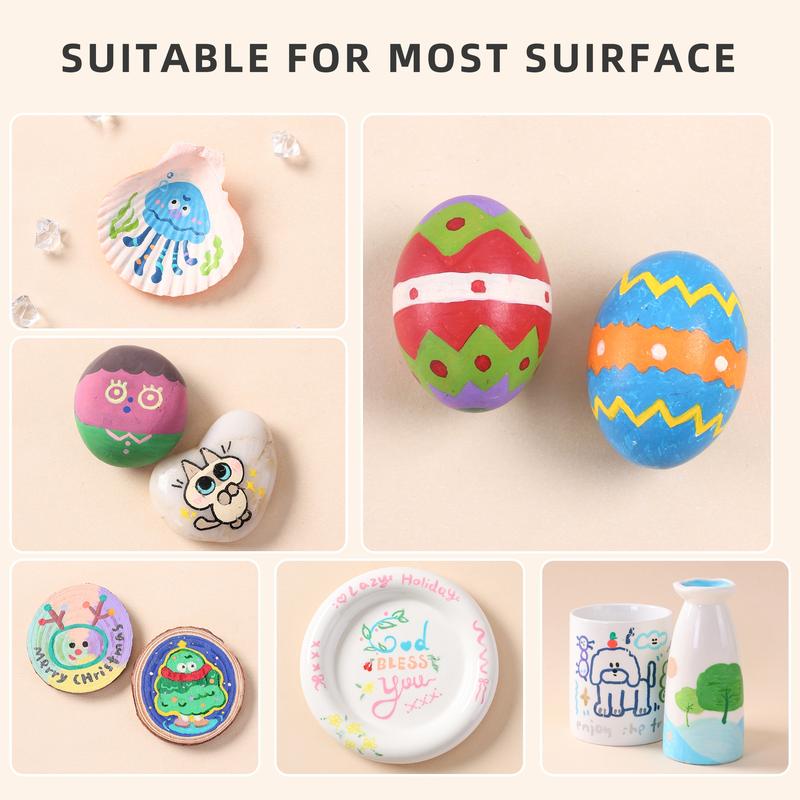 Acrylic Marker Pen Set, 126/72/54/36 Colors Soft Brush Acrylic Markers Set, Waterproof Pen, Soft Brush Nib for Glass Stone Metal Wood Plastic Paper, Acrylic Paint Pens