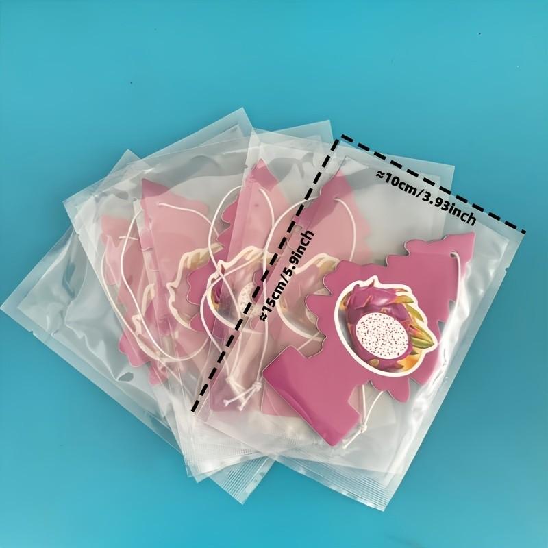 Little Trees Car Air Freshener Hanging Pendants, Car Scents, Long-Lasting Scent, Suitable for Cars and Home, Dragon Fruit Fragrance, 6 Pieces Pack