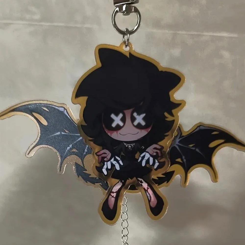 Anime Murder Drones Cosplay Key Chain Movable Wig Acrylic Character Pendant Bag Keychain Collection Keyring