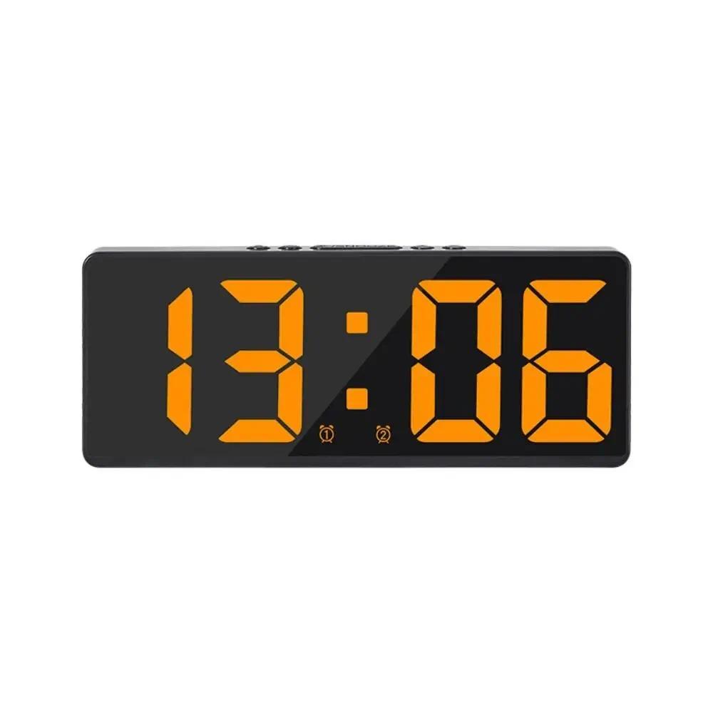Creative digital clock, color night light, temperature calendar alarm clock, LED large digital electronic clock, backlight, home decoration