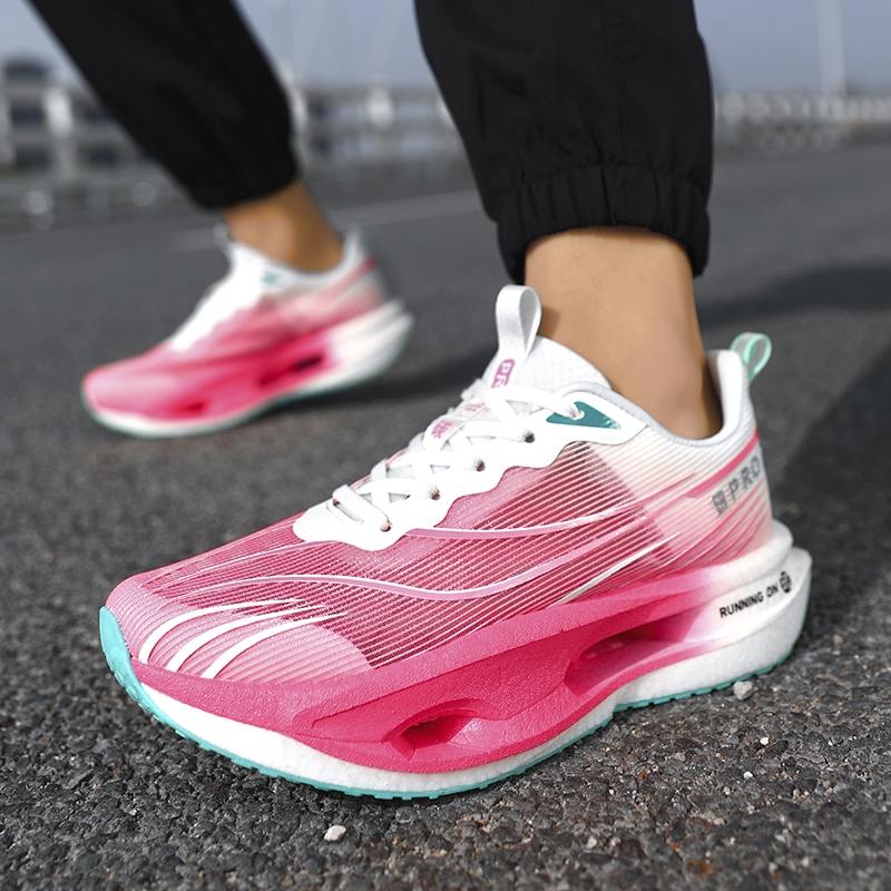 High-End Carbon Plate Cushioning Sneakers | Unisex Walking Running Sneakers Breathable Soft Anti-Slip Wear-Resistant 35-45