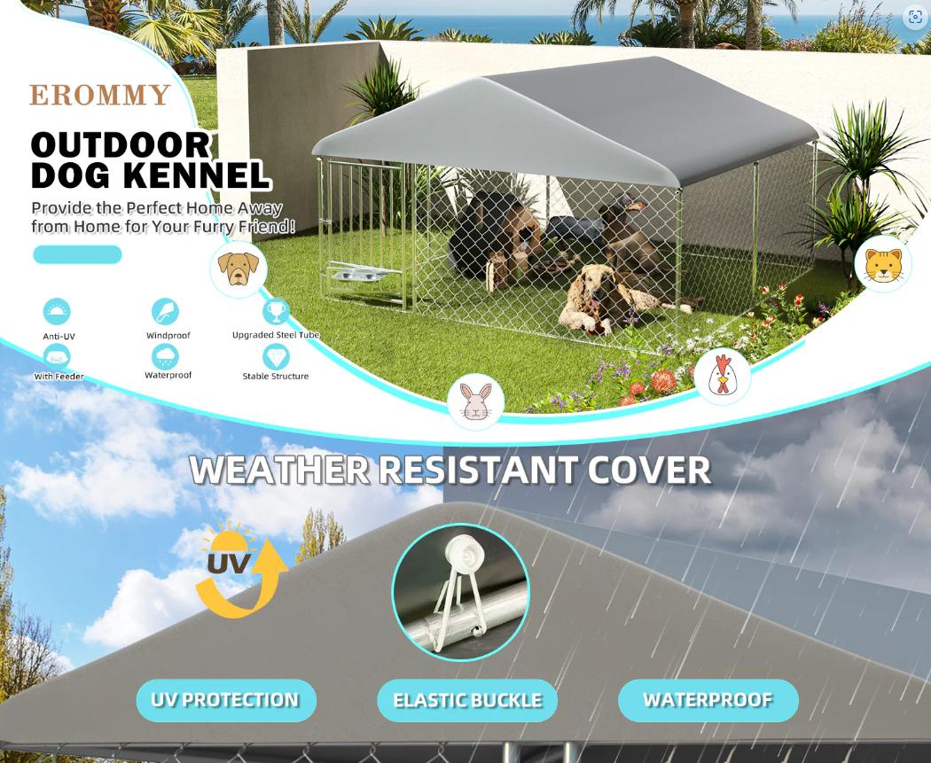 Transparent Pet Playpen, 8/12/16-Panel Pet fence with Door,  Indoor Dog Pen, 41*41*24/61*61*24, Foldable, White