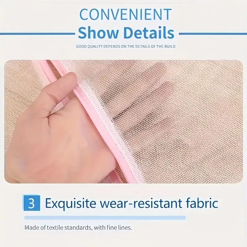 Say goodbye to laundry troubles Mesh laundry bag with zipper, suitable for lightweight clothing, washing machine protection bag, organize and store laundry supplies, Christmas gift, Laundry Mesh Wash Bags