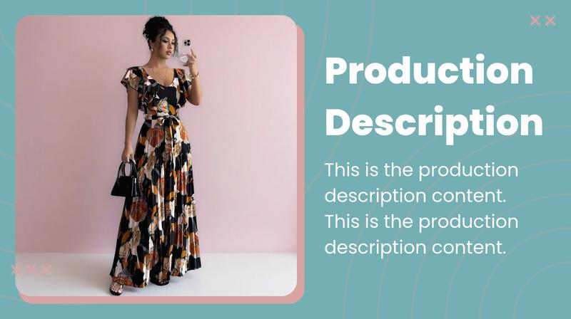 Women's V Neck Floral Print Elegant Folded Long Dress, High Tie-waist Slim Fit A-Line Party Dresses, With Ruffled Short Sleeves, Elegant and Romantic Women's Dresses, Floral Pattern Dress