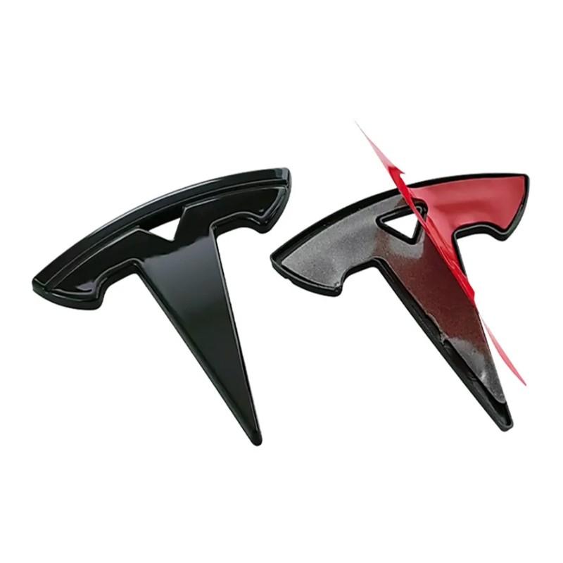 1PCS Car Styling Logo Steering Wheel Center Badge Logo Sticker Decal For Tesla Model 3 Mode S X Model Y Juniper Roadster SpaceX