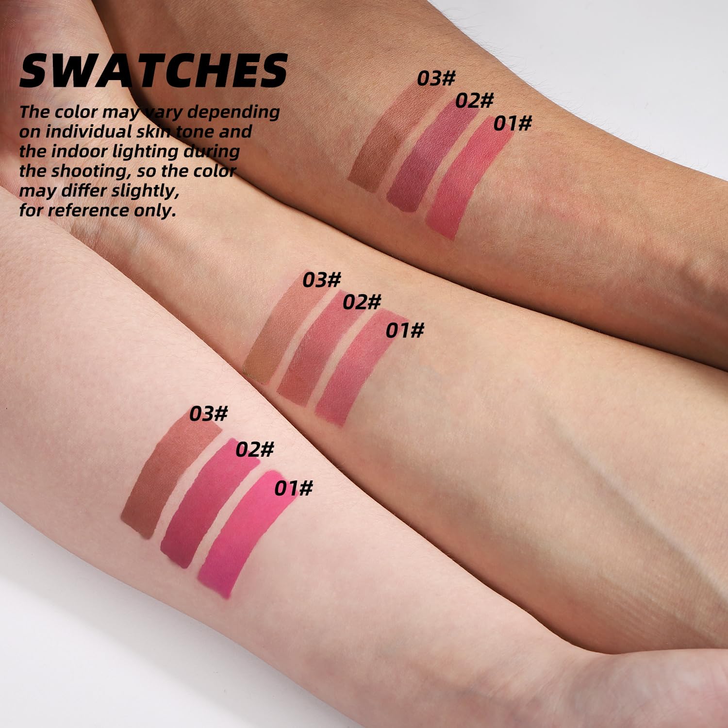3-Pc Peel Off Lip Liner Stain Set - Matte Finish, Waterproof, Nude Matte Lip Contour for Women Makeup, Precise Lip Definition, Gift Set