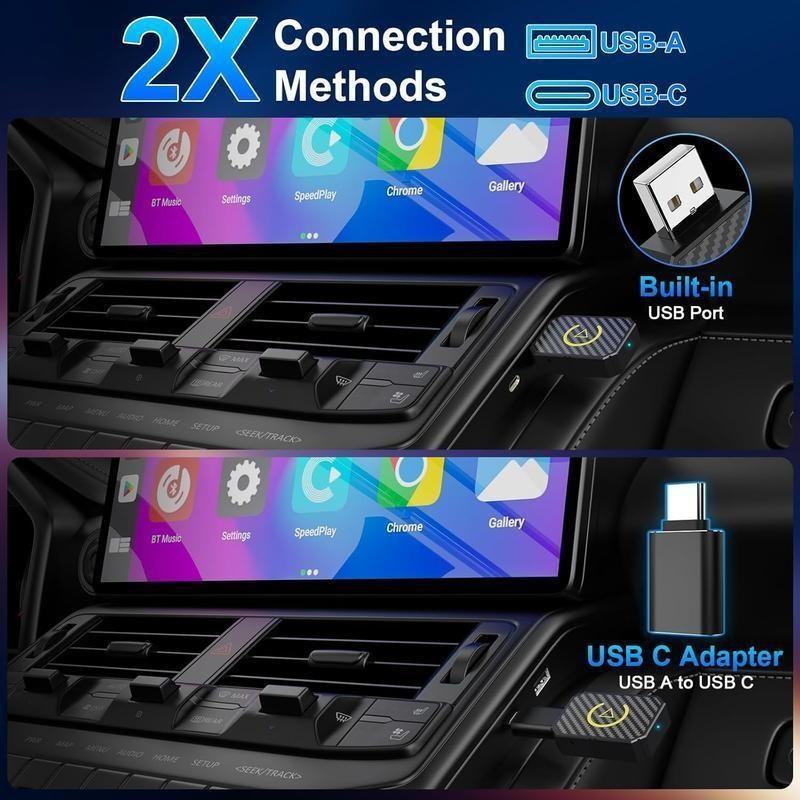 1 Box Carplay Android Auto Vehicle Accessory, Compatible with Various Vehicles, Essential Upgrade for Your Driving Experience, Must-Have Auto Tech Item