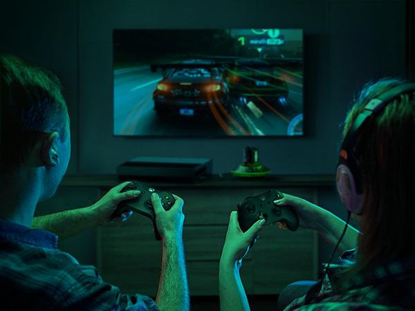 Galaxy 2×4800mWh Rechargeable Battery Pack for Xbox Controllers - High-Capacity, Long-Lasting, Fast Charging, Rechargeable Batteries with 6-LED Mode Charging Dock, Compatible with Xbox One, One Elite, One S/X and Series S/X, Console, Smartphone