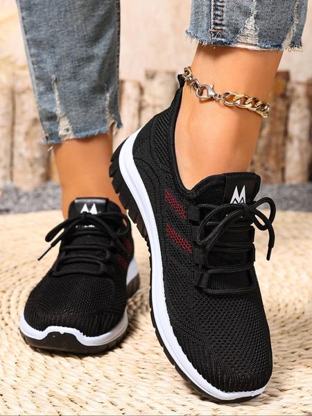 Women's New Casual Sports Shoes, Large Size Lightweight Soft Sole Sneakers, Comfortable Non-Slip Walking Shoes, Perfect for Travel & Leisure Activities, Breathable Walking Sneakers