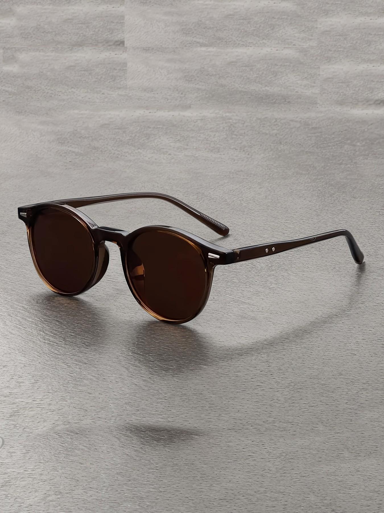 Round Frame Men's Sunglasses, Small Frame Eyeglasses, Fashionable and Comfortable, Ideal for Women, Outdoor Activities, Parties, Travel, Driving, Fishing