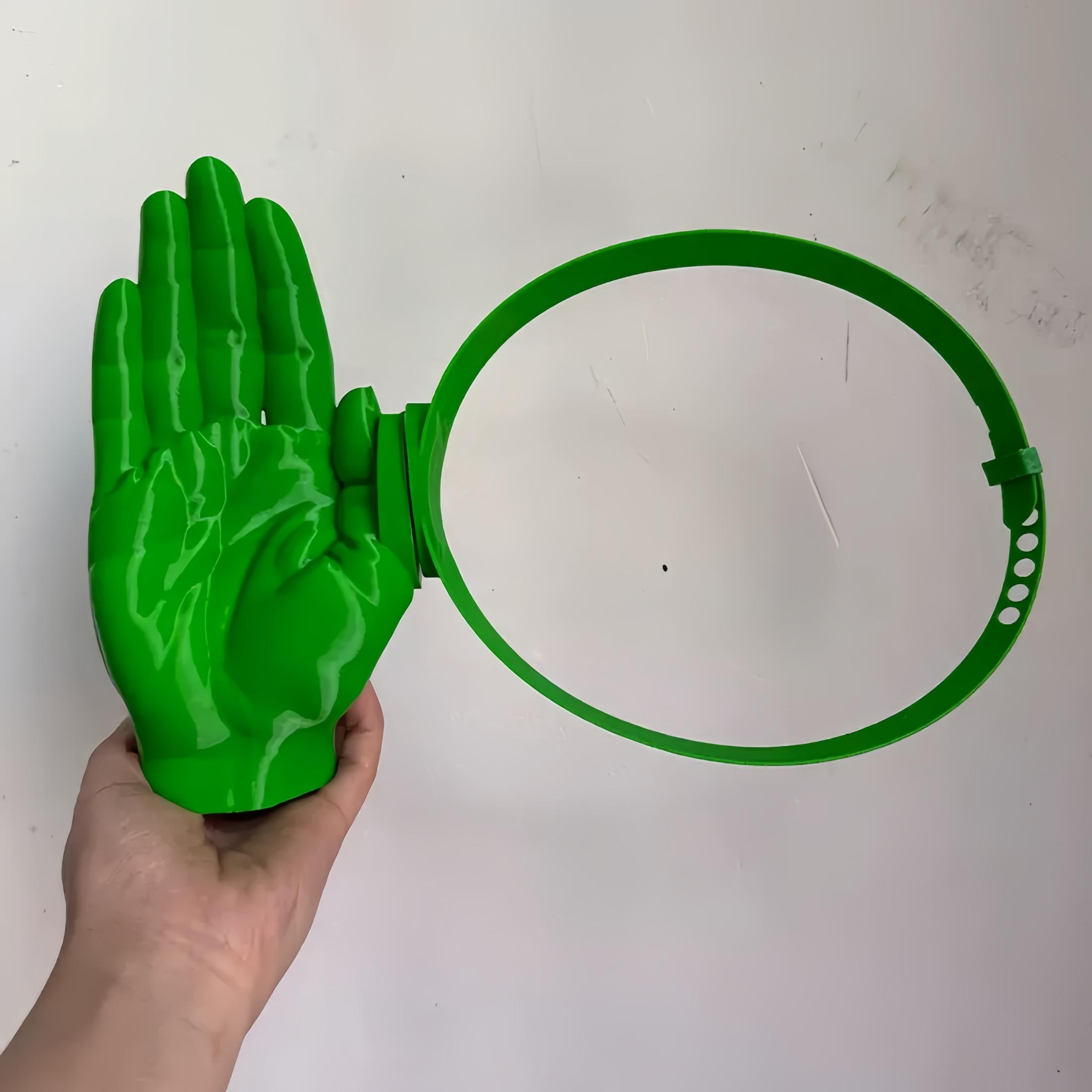 1 Piece 3D Printed Creative Palm Sun Hat, Funny Hand Shape UV Protection Cap, Wearable Outdoor Sun Hat, Model Yi132