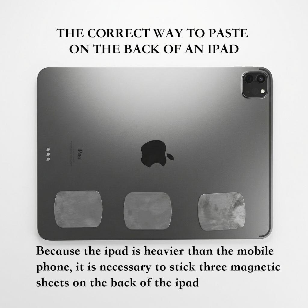 Car magnetic phone holder, compatible with mobile phones and tablets, universal suction cup navigation bracket, 360° rotatable and adjustable, car interior accessory