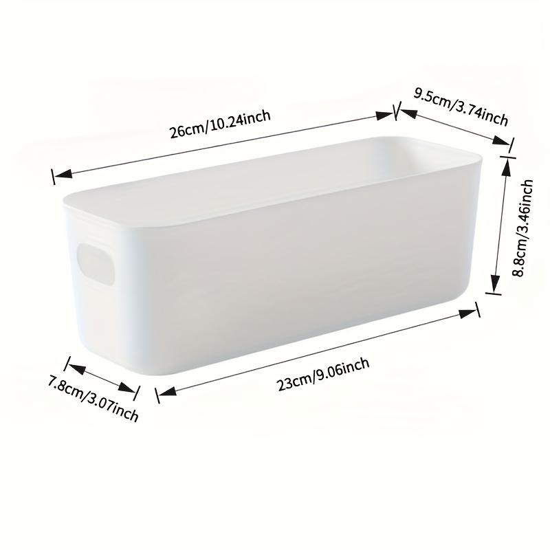 10 durable plastic home storage boxes, stackable storage bins for underwear and socks, with open compartments, transparent drawer storage boxes, drawer compartment design, modern style, visible compartments - space-saving organizers for wardrobes