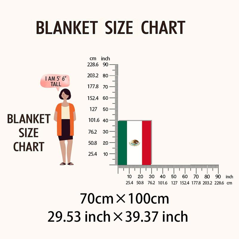 [tiktok Trend] Celebrate Mexican Pride with Iconic Flag Blanket, Classic Stripes & National Coat of Arms, Perfect for Heritage Days