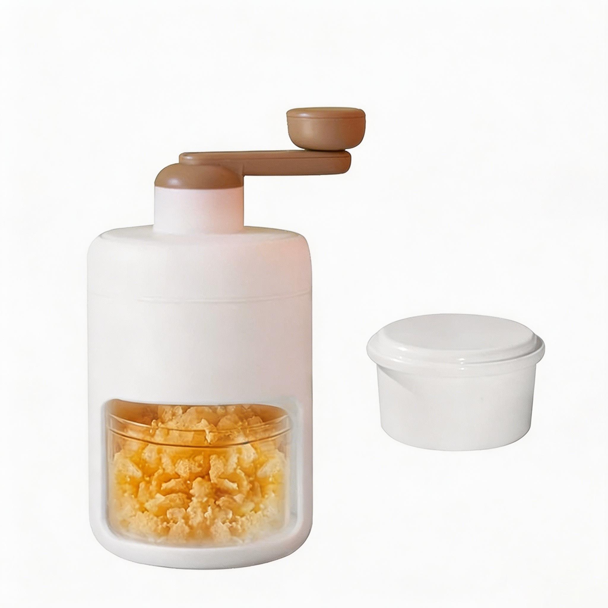 Portable Lightweight Manual Ice Crusher, BPA-Free Plastic, Ideal for Shaved Ice, Snow Cones, Fruit Pops, Includes Ice Tray, Perfect for Home, Parties, Outdoor Events, Shaved Ice Machine, Ice Shaver Machine, Ice Shaving Machine
