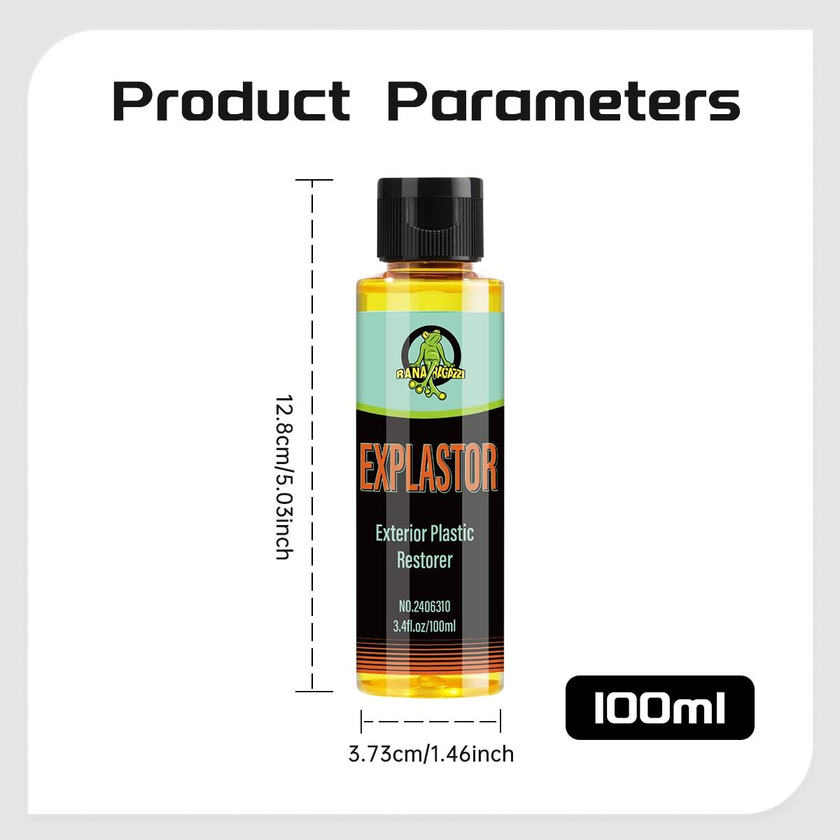 100ML Car Plastic Restorer, Back to Gloss, Car Products, Plastic Restore, Auto Polish, Repair Coating, Renovator, Durable Finish